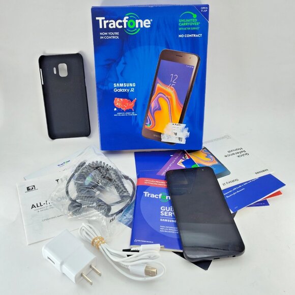 Samsung Galaxy J2 Pure TracFone Smartphone SM-J260A Unlocked bundle